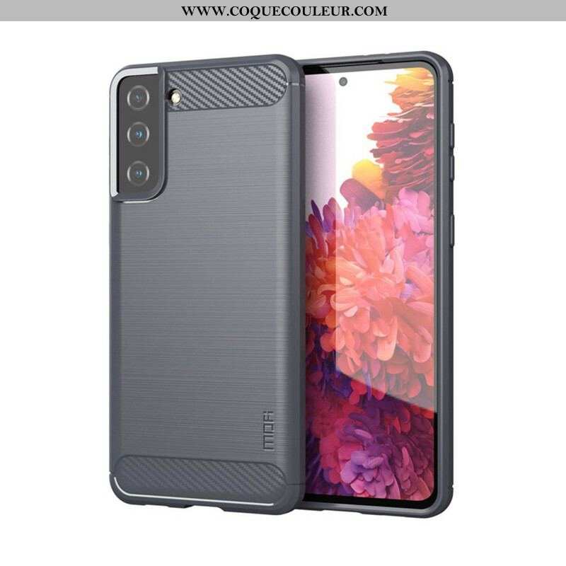 Coque Samsung Galaxy S21 Plus 5G Fibre Carbone Brossée MOFI