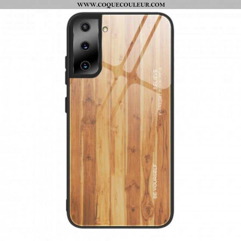 Coque Samsung Galaxy S21 Plus 5G Verre Trempé Design Bois