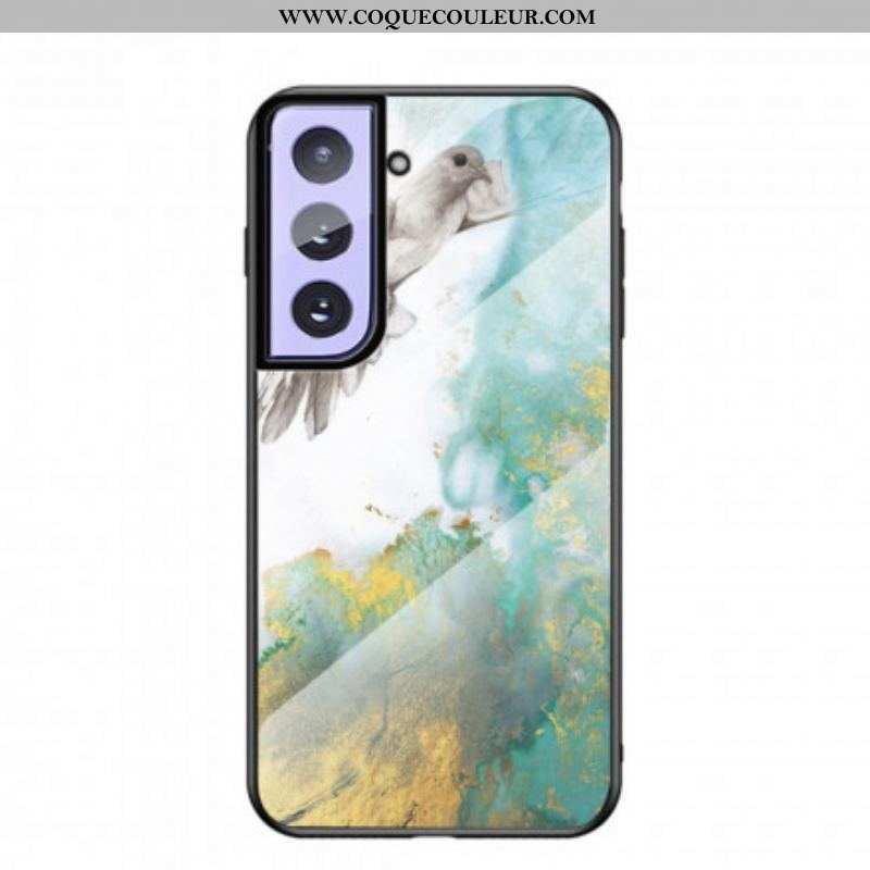 Coque Samsung Galaxy S21 Plus 5G Verre Trempé Marble Colors