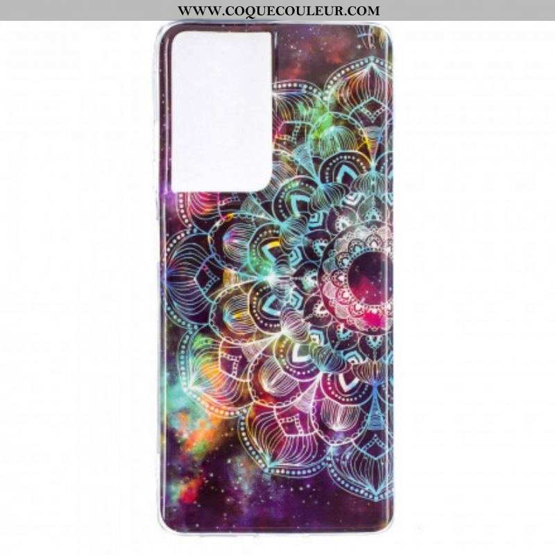 Coque Samsung Galaxy S21 Ultra 5G Série Floralies Fluorescente