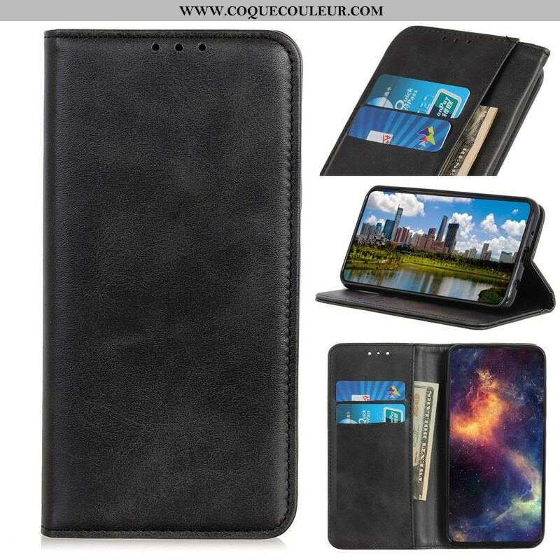 Flip Cover Samsung Galaxy S21 Ultra 5G Cuir Fendu Vintage