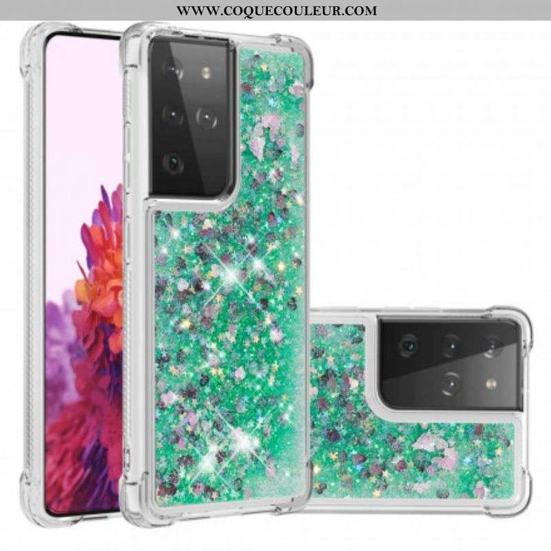 Coque Samsung Galaxy S21 Ultra 5G Désires Paillettes