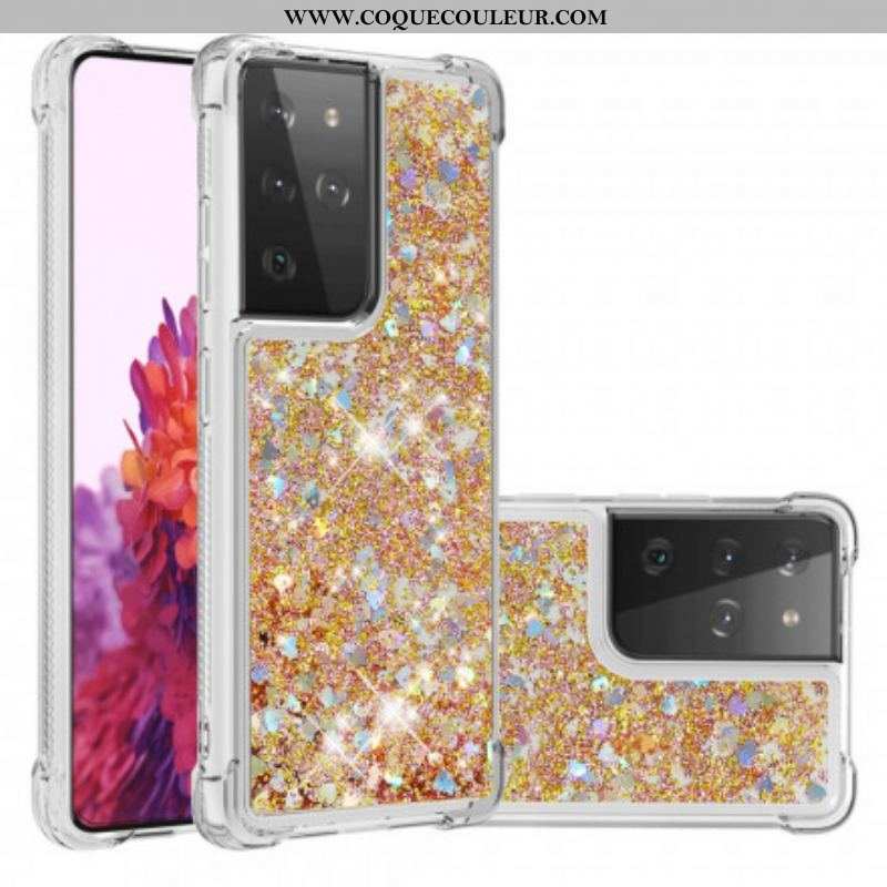 Coque Samsung Galaxy S21 Ultra 5G Désires Paillettes