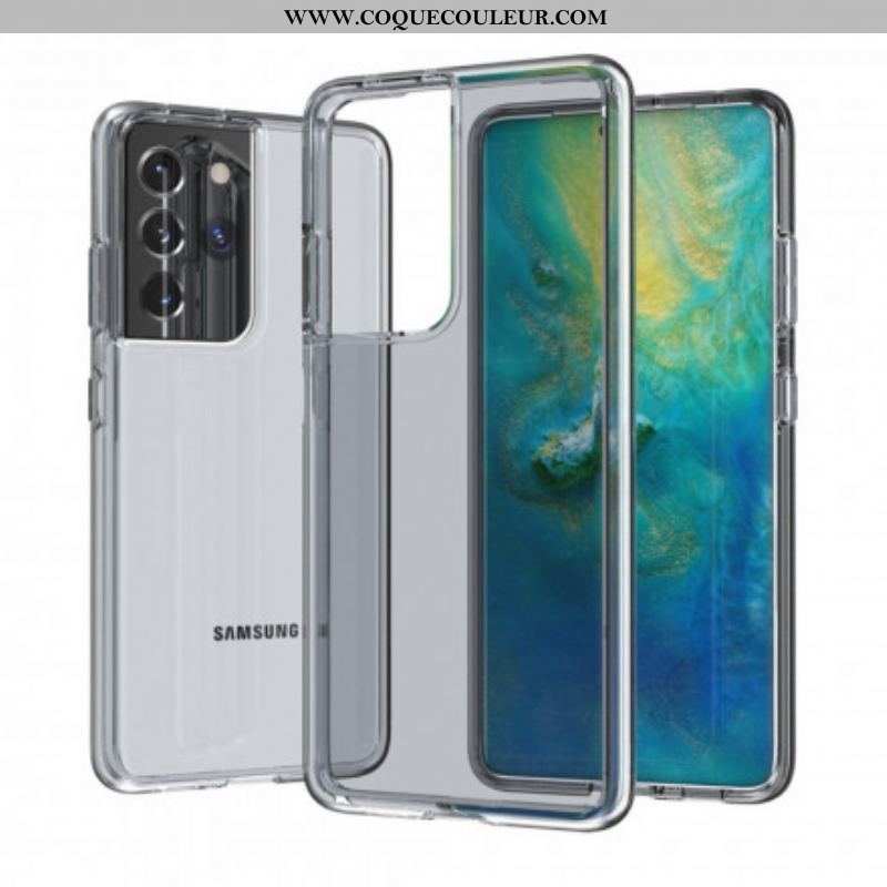 Coque Samsung Galaxy S21 Ultra 5G Colorée Transparente