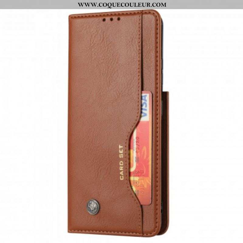 Flip Cover Samsung Galaxy S21 Ultra 5G Simili Cuir Porte-Cartes