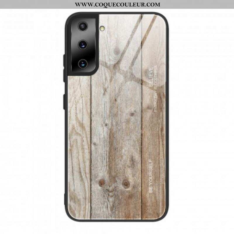 Coque Samsung Galaxy S21 Ultra 5G Verre Trempé Design Bois