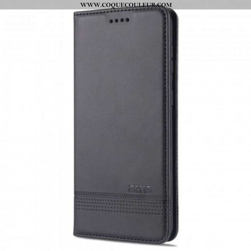 Flip Cover Samsung Galaxy S21 Ultra 5G Style Cuir AZNS