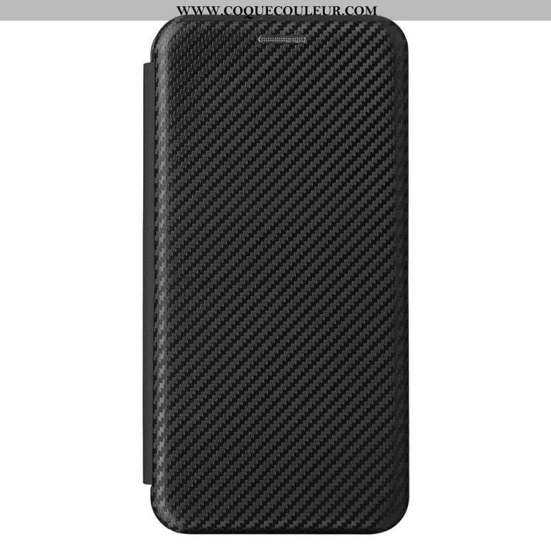 Flip Cover Samsung Galaxy S22 5G Fibre Carbone