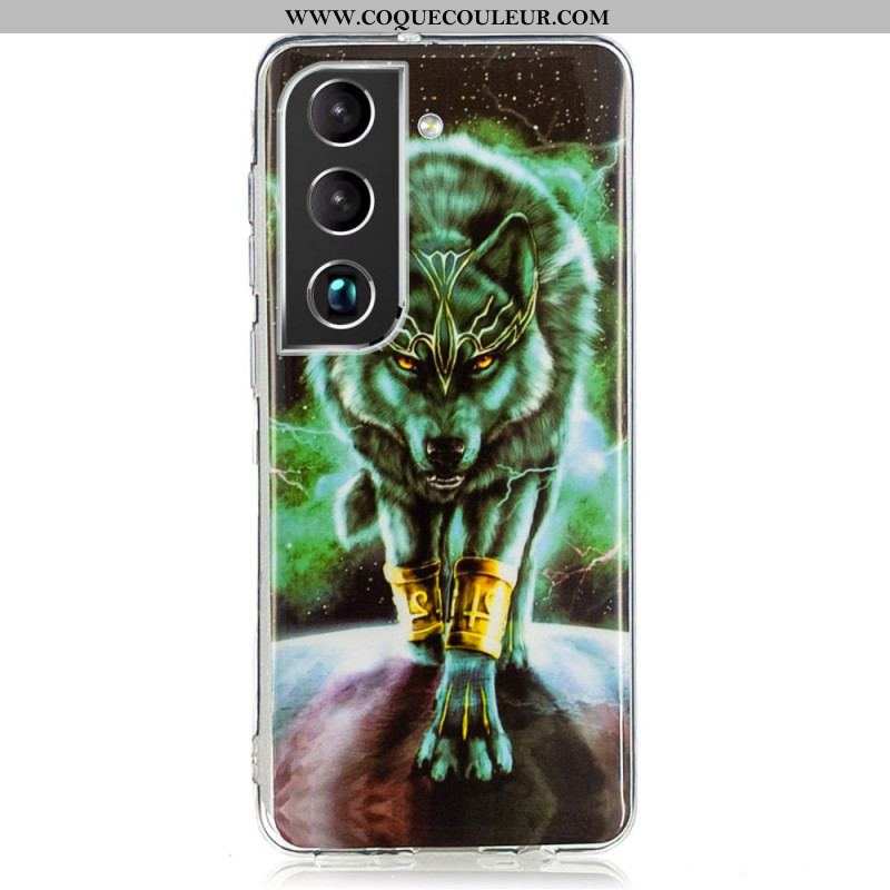 Coque Samsung Galaxy S22 5G Loup Fluorescente