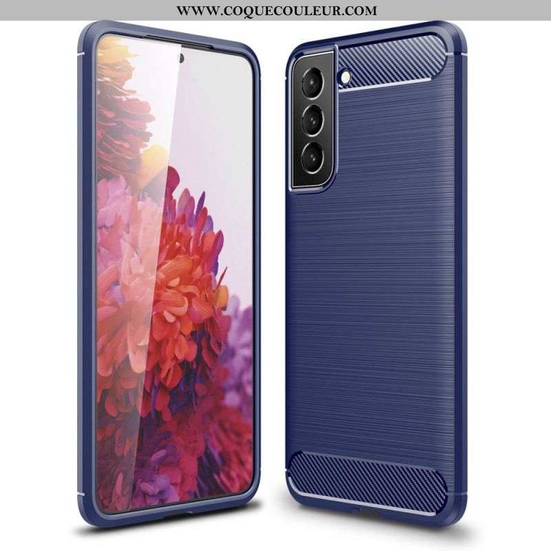 Coque Samsung Galaxy S22 Plus 5G Fibre Carbone Brossée