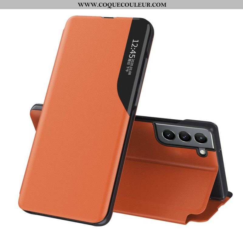 View Cover Samsung Galaxy S22 Plus 5G Simili Cuir Texturé