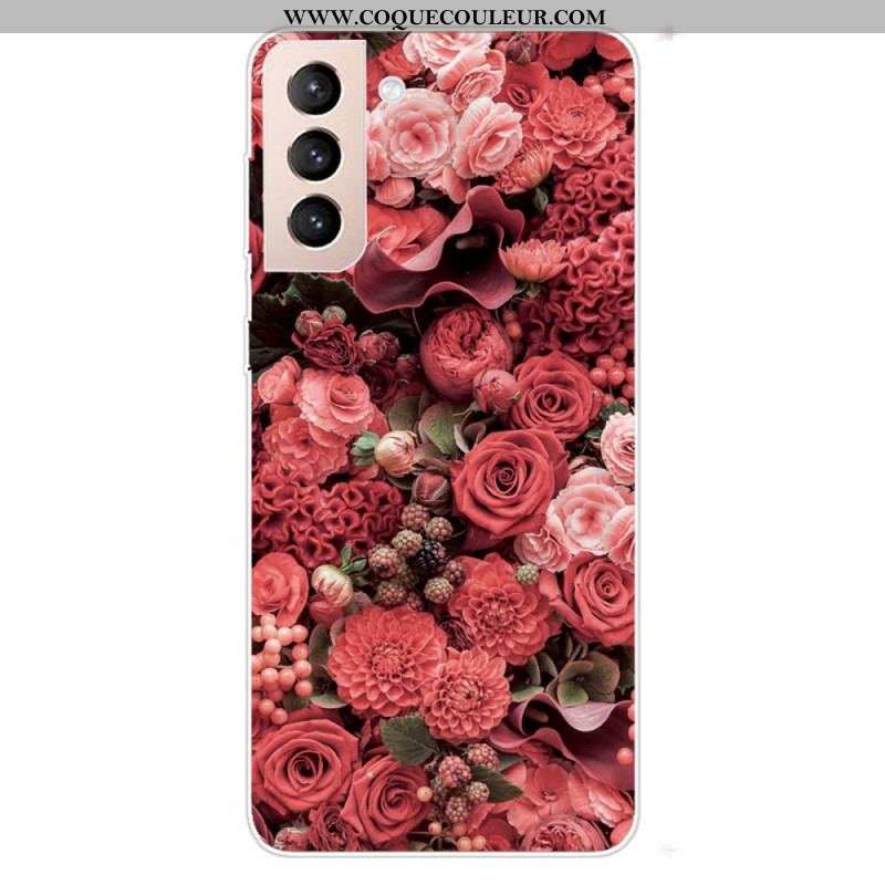 Coque Samsung Galaxy S22 Plus 5G Fleurs Roses