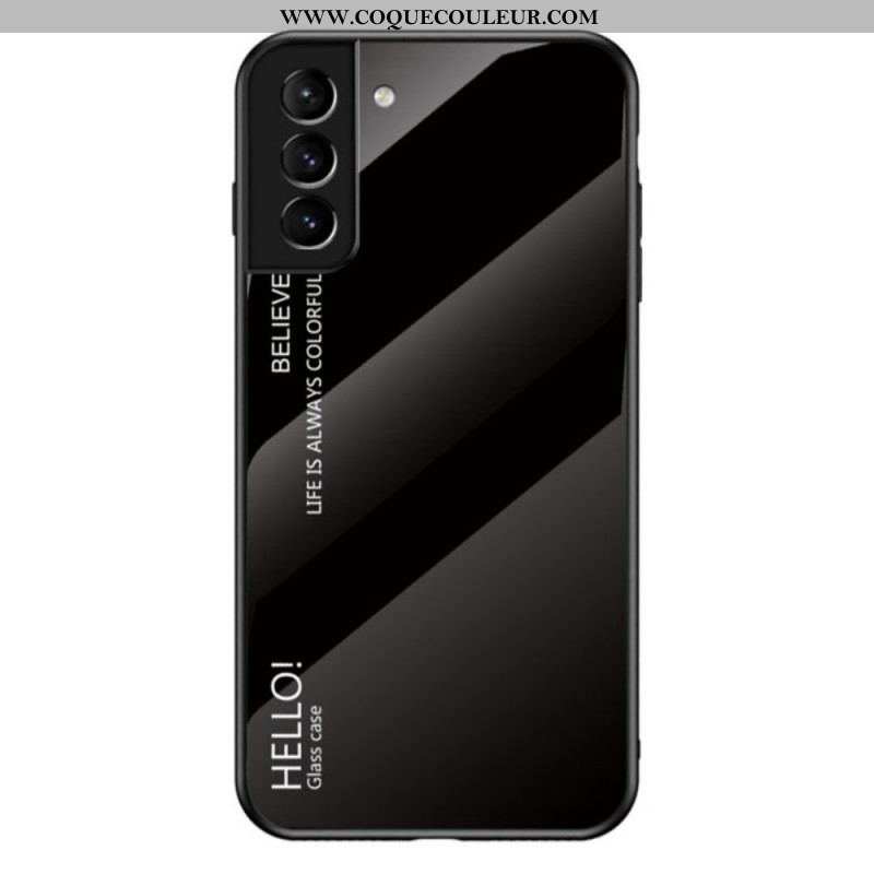 Coque Samsung Galaxy S22 Plus 5G Verre Trempé Hello