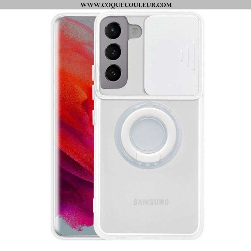 Coque Samsung Galaxy S22 Plus 5G Anneau-Support et Protège-Lentilles