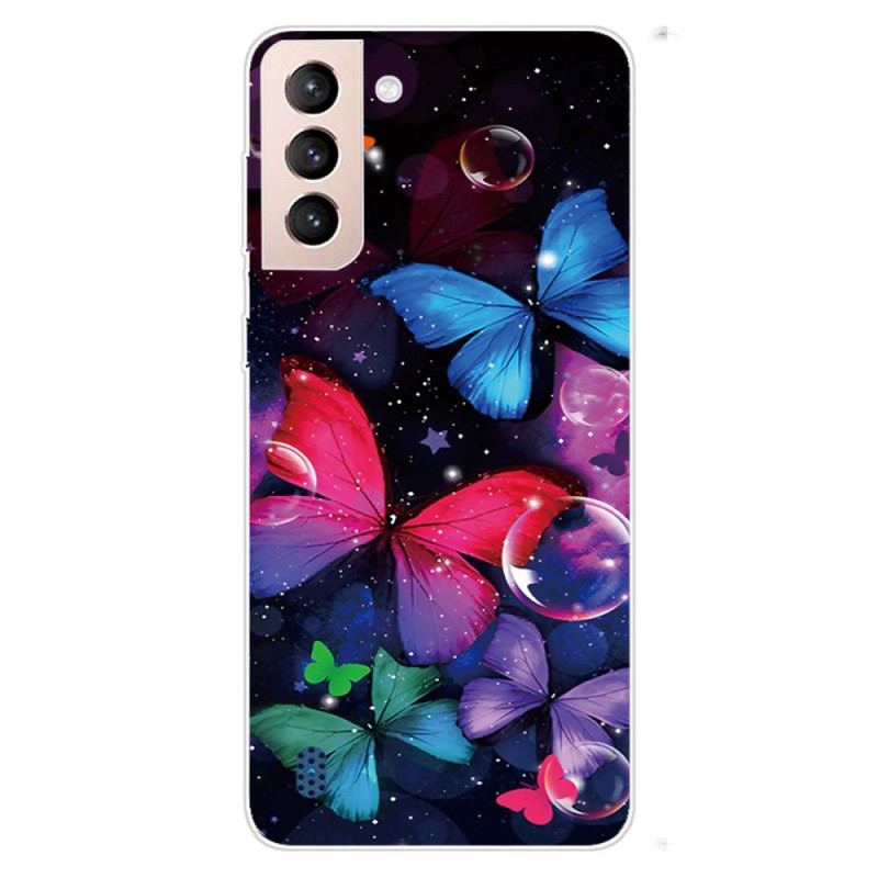 Coque Samsung Galaxy S22 Plus 5G Flexible Papillons