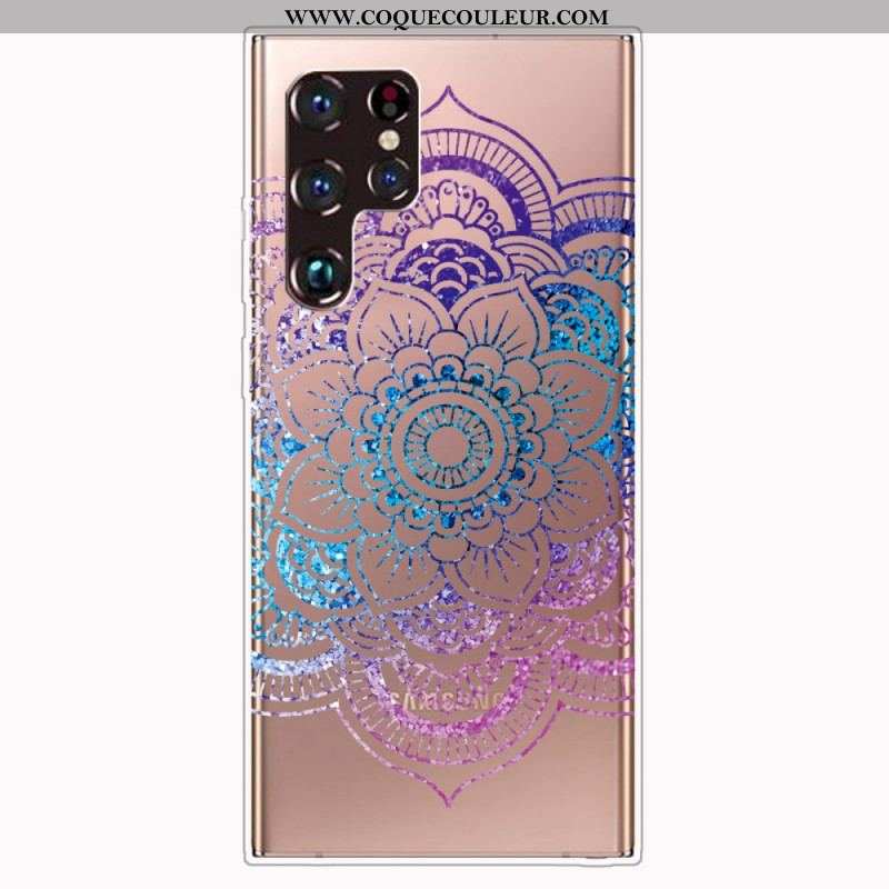 Coque Samsung Galaxy S22 Ultra 5G Mandala Design