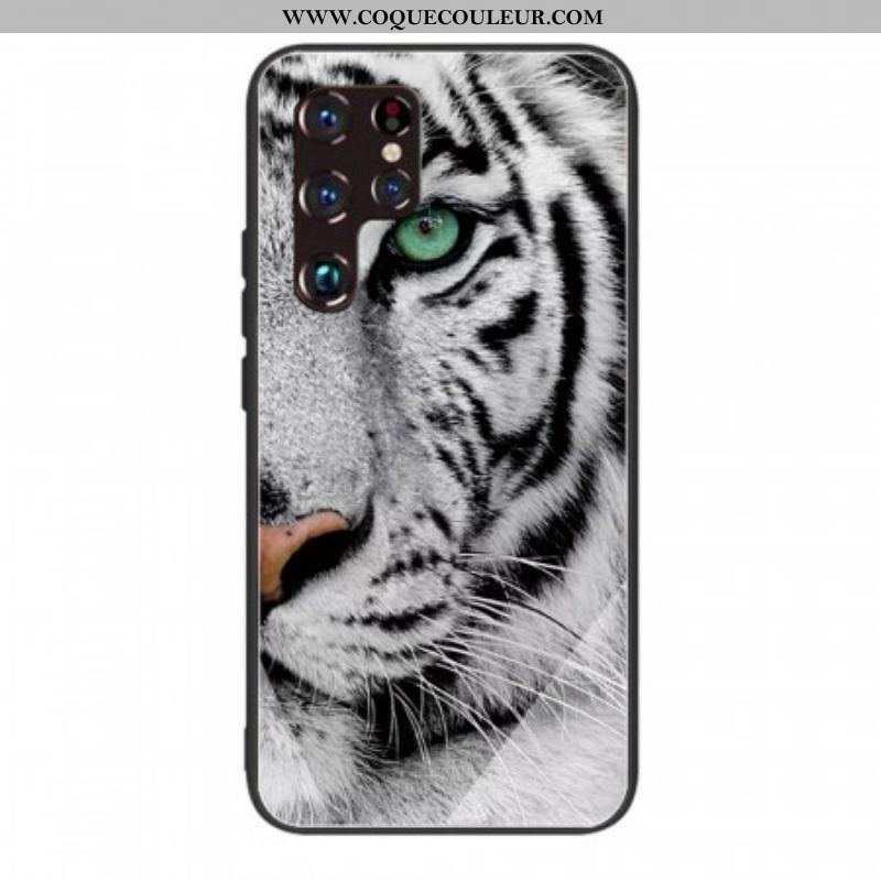 Coque Samsung Galaxy S22 Ultra 5G Verre Trempé Tigre