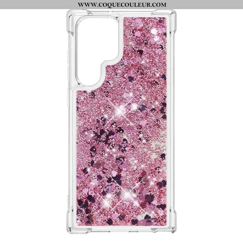 Coque Samsung Galaxy S22 Ultra 5G Désires Paillettes