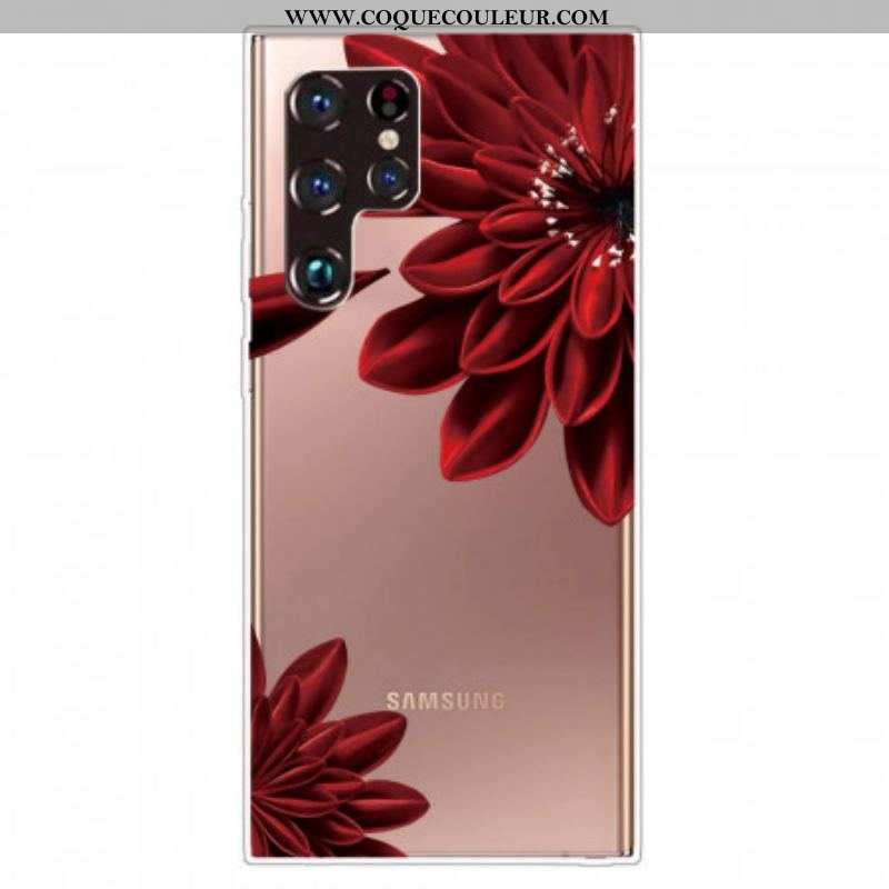 Coque Samsung Galaxy S22 Ultra 5G Fleurs Sauvages