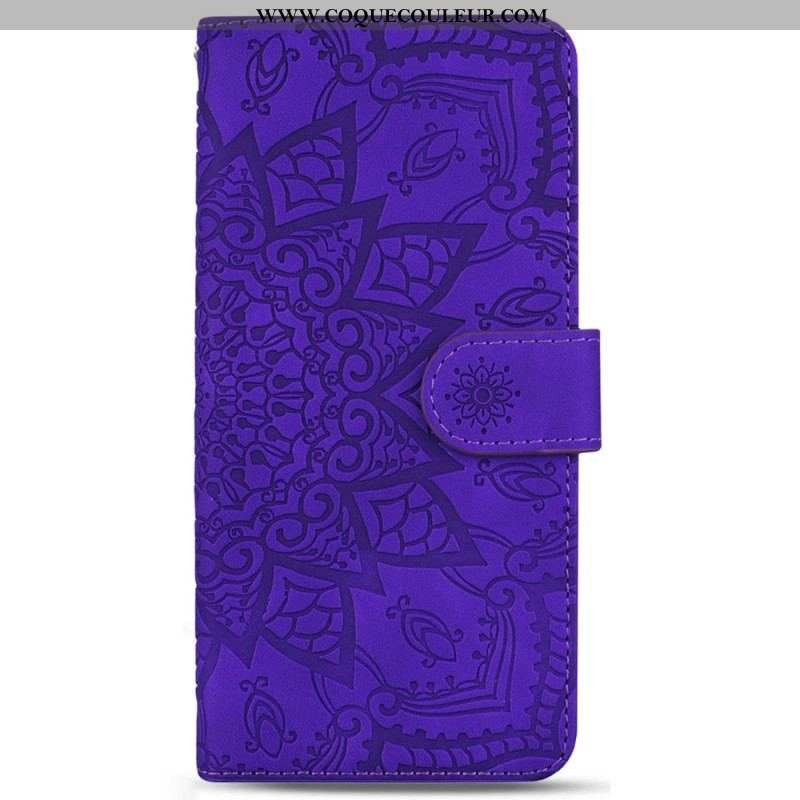 Housse Samsung Galaxy S23 5G Mandala Stylé à Lanière