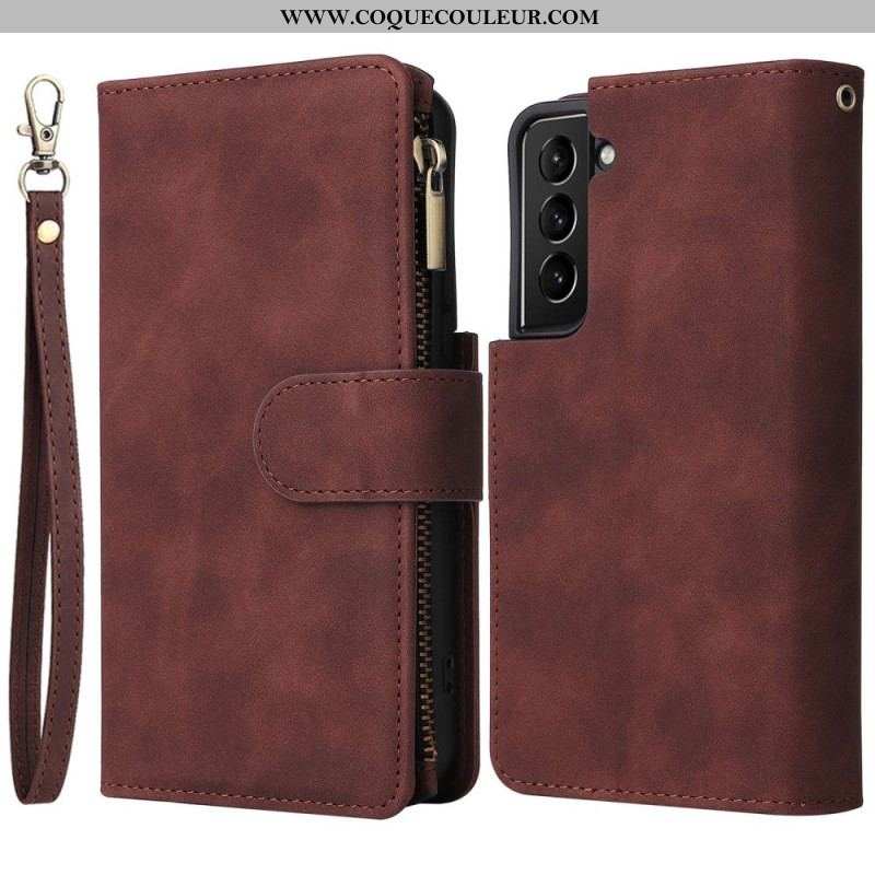 Housse Samsung Galaxy S23 5G avec Pochette Fermeture Éclair