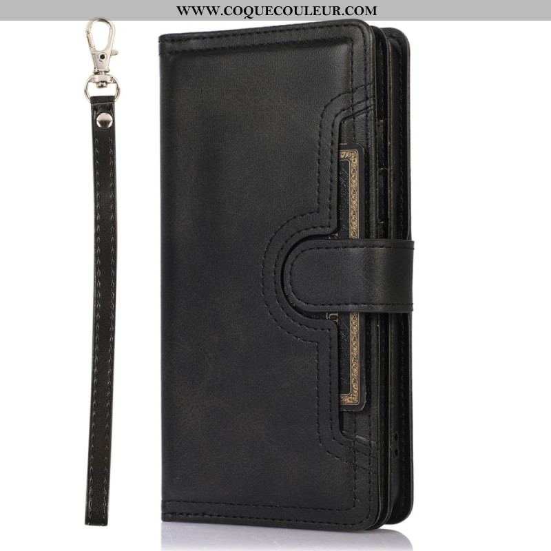 Housse Samsung Galaxy S23 5G Multi-Cartes et  Pochette Frontale