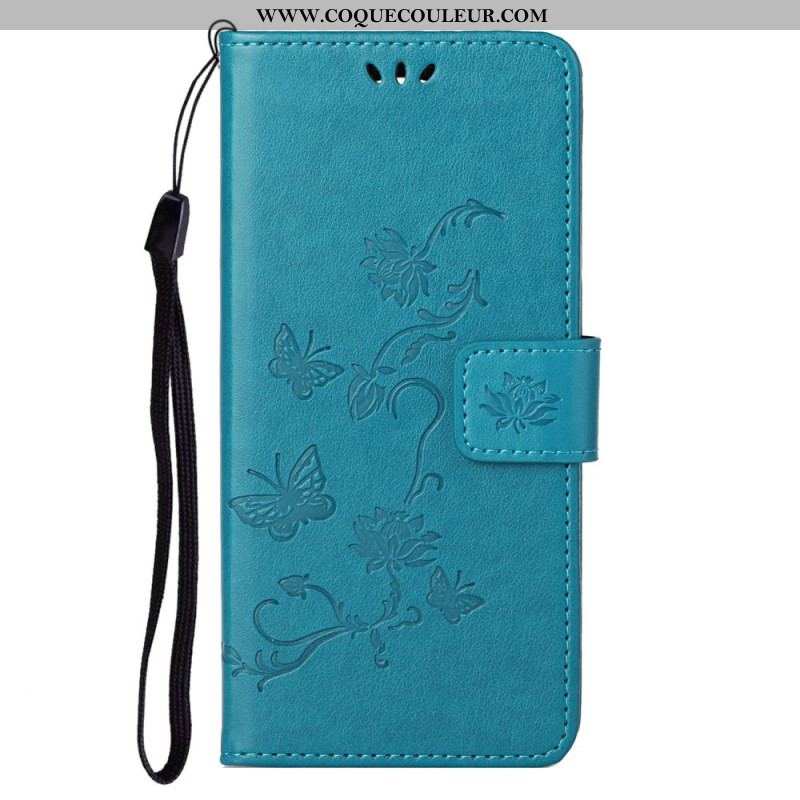 Housse Samsung Galaxy S23 5G Papillons et Fleurs