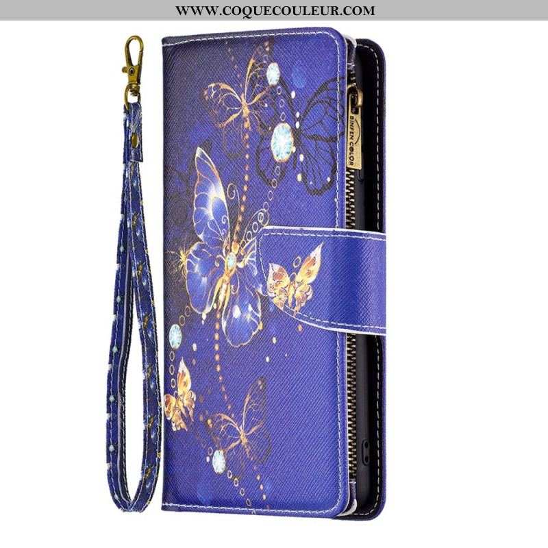 Housse Samsung Galaxy S23 5G Portefeuille Papillons