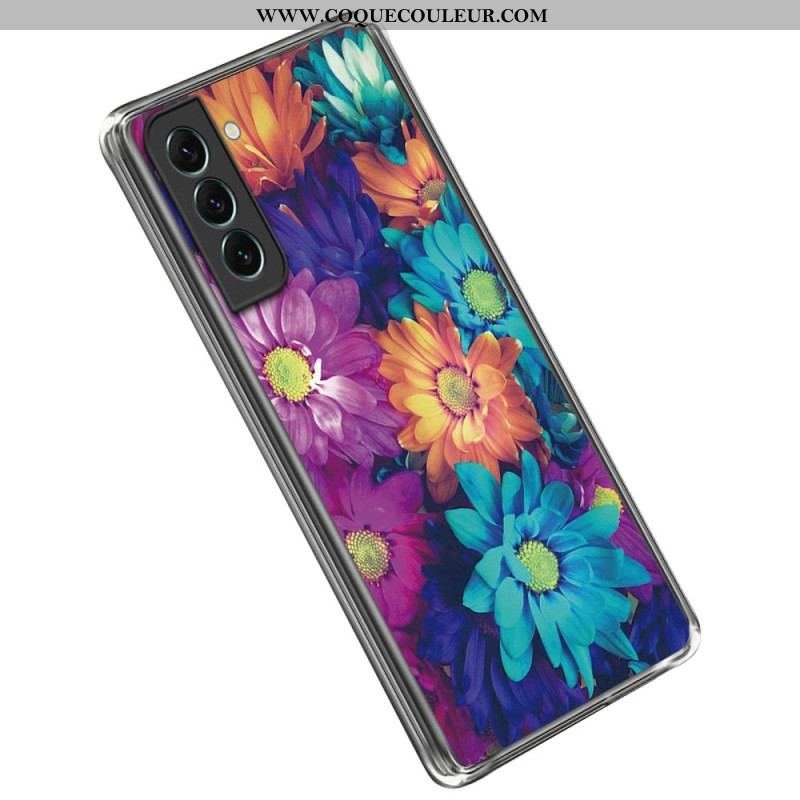 Coque Samsung Galaxy S23 5G Flexible Fleurs