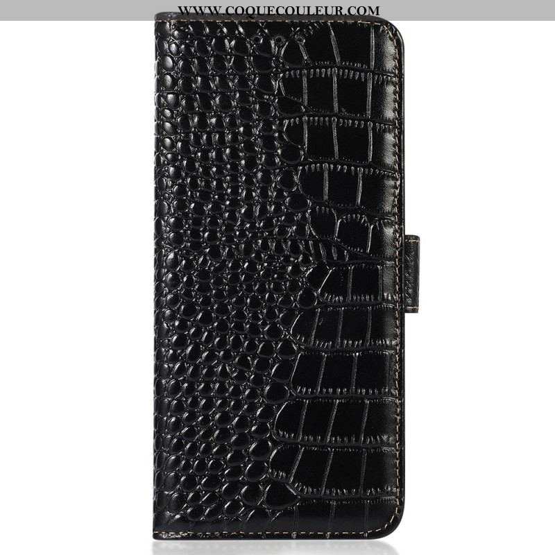 Housse Samsung Galaxy S23 Style Crocodile RFID