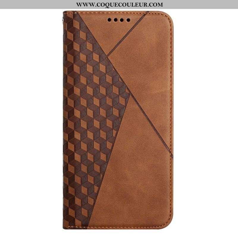 Flip Cover Samsung Galaxy S23 5G Style Cuir Motif 3D