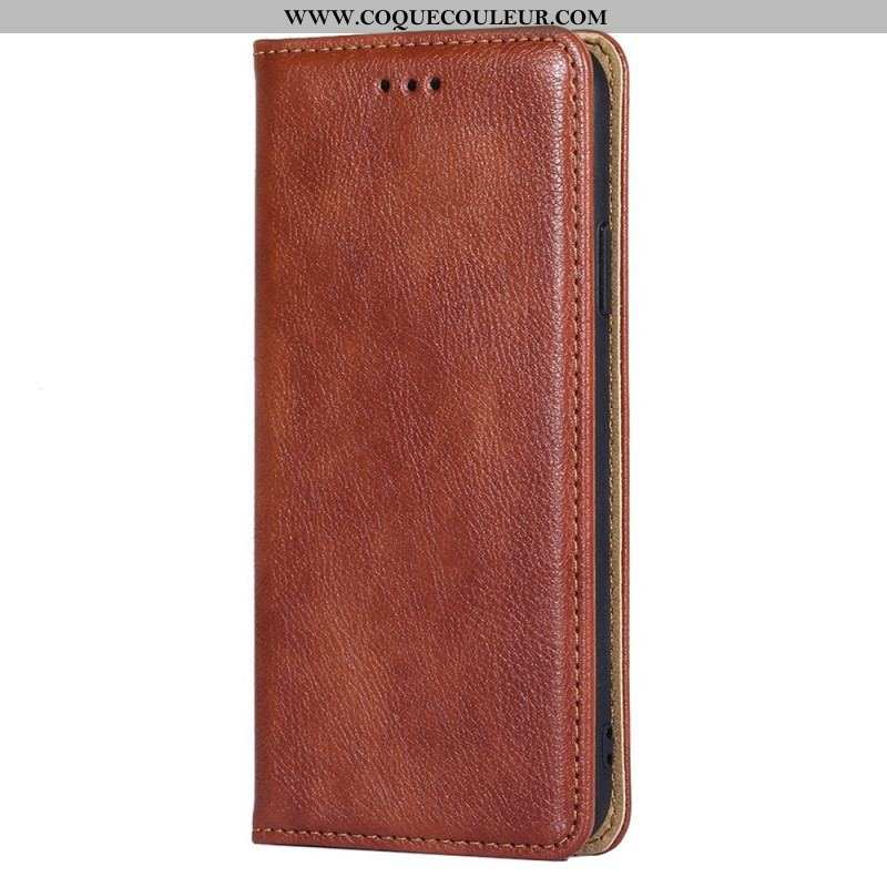 Flip Cover Samsung Galaxy S23 Plus 5G Simili Cuir Coutures