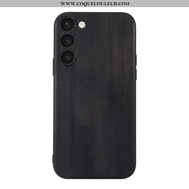 Coque Samsung Galaxy S23 Plus Simili Cuir Texturé