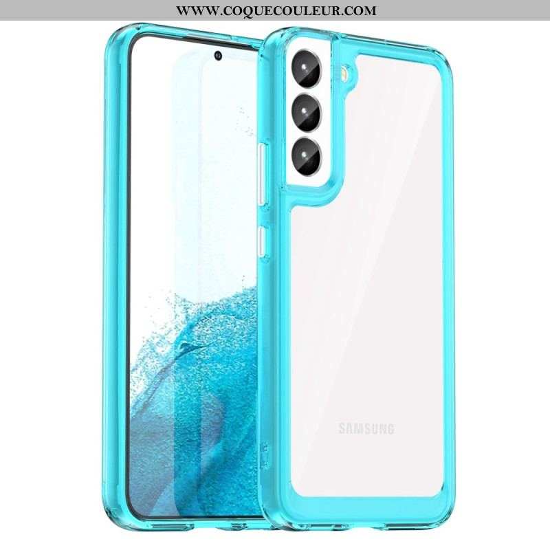 Coque Samsung Galaxy S23 Plus 5G Hybride Rebords Colorés