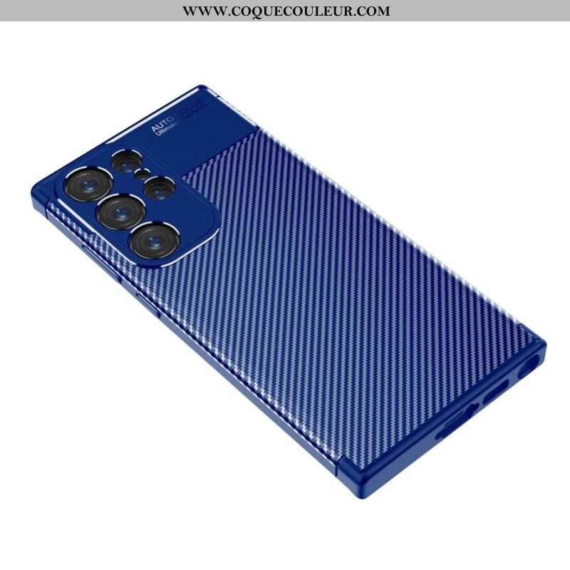 Coque Samsung Galaxy S23 Ultra 5G Fibre Carbone Flexible