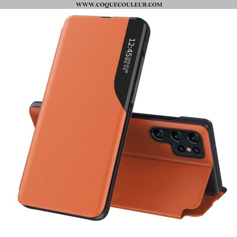 View Cover Samsung Galaxy S23 Ultra 5G Simili Cuir