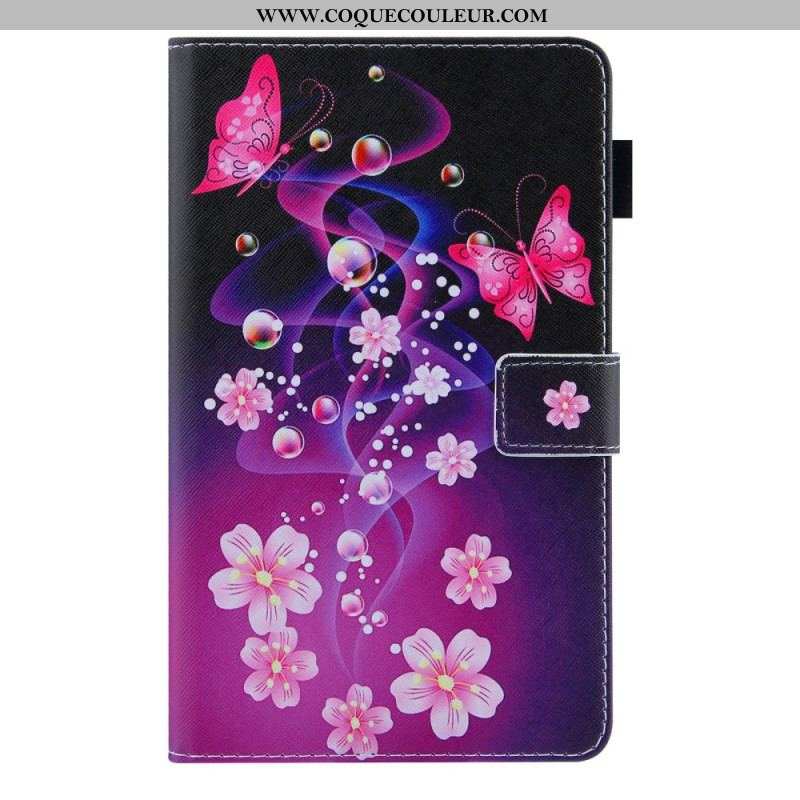 Housse Samsung Galaxy Tab A8 (2021) Papillons Colorés