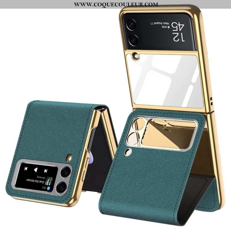 Coque Samsung Galaxy Z Flip 3 5G Miroir et Support Amovible