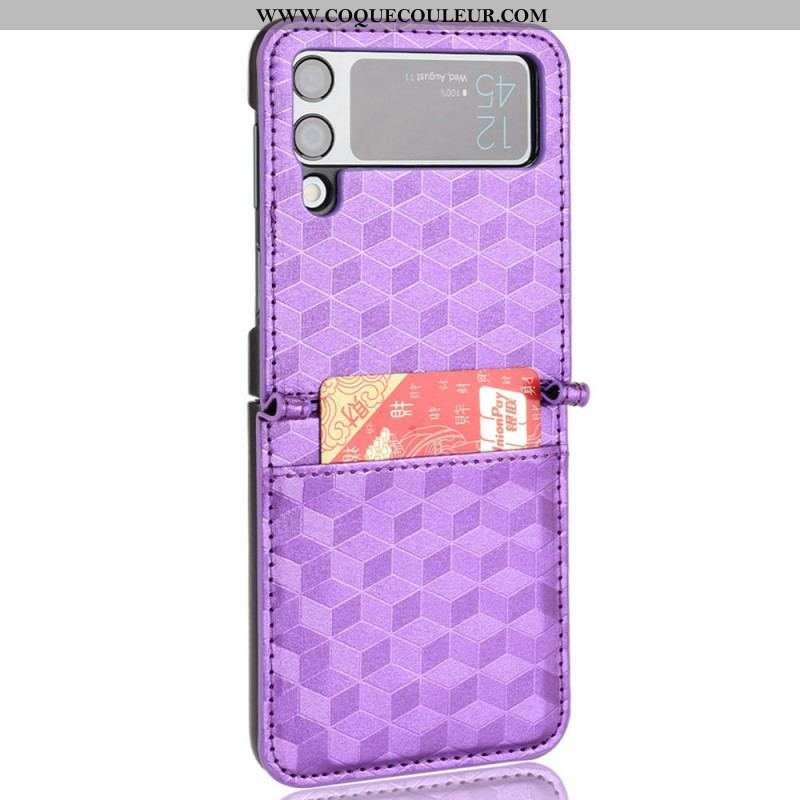 Coque Samsung Galaxy Z Flip 3 5G Porte-Carte Design 3D