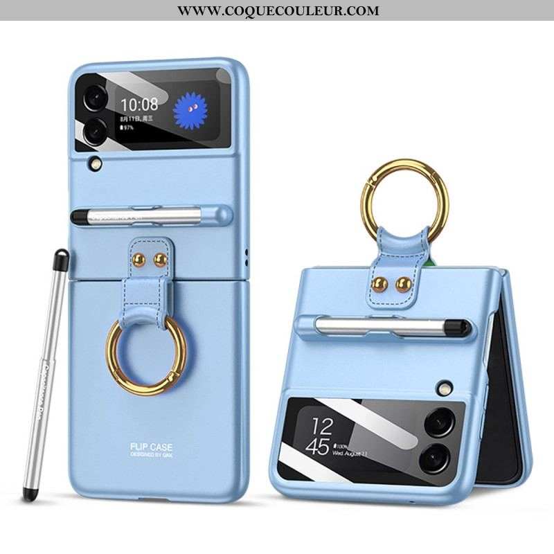 Coque Samsung Galaxy Z Flip 4 Protection Complète Porte-Stylet