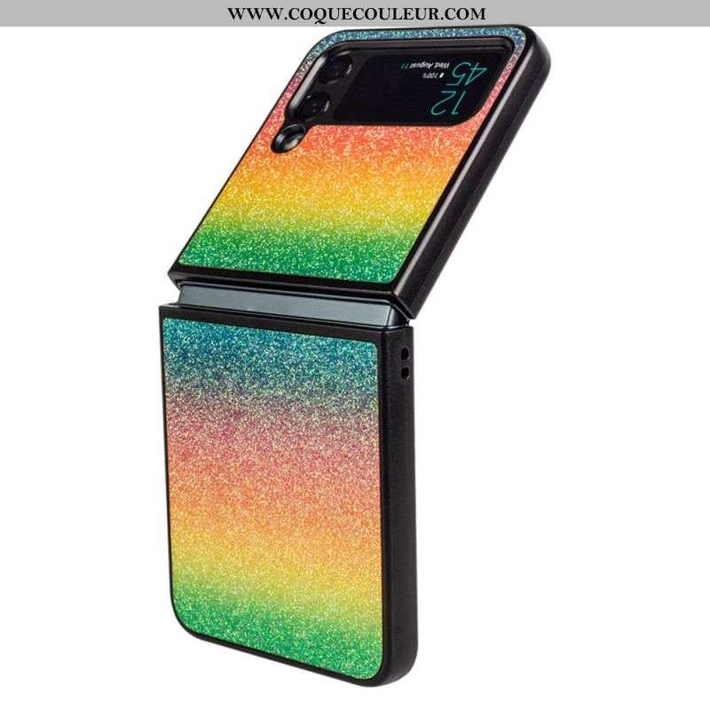 Coque Samsung Galaxy Z Flip 4 Paillettes Dégradés