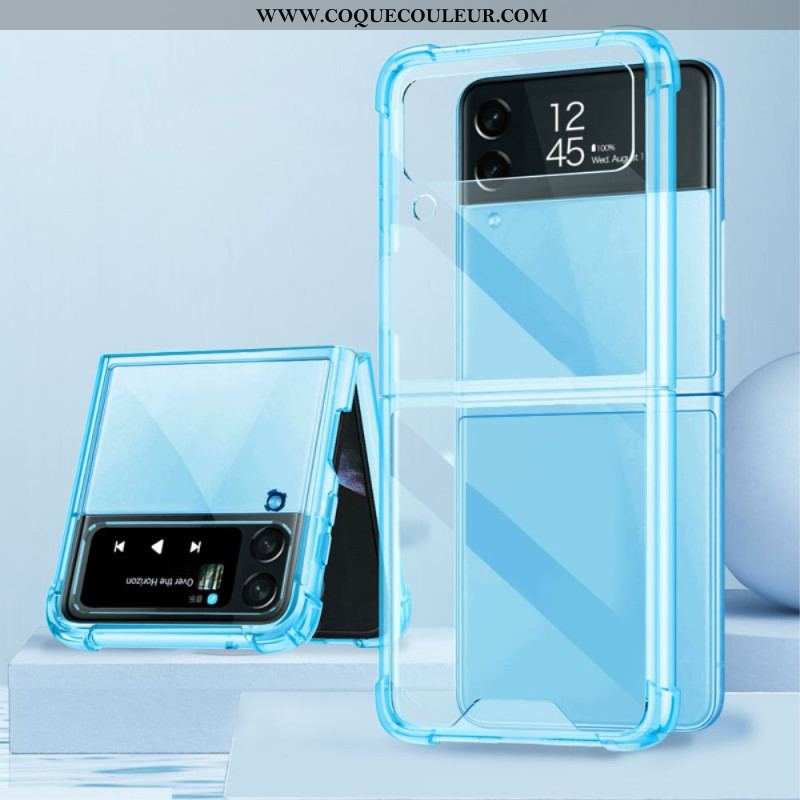 Coque Samsung Galaxy Z Flip 4 Transparente Coins Renforcés GKK