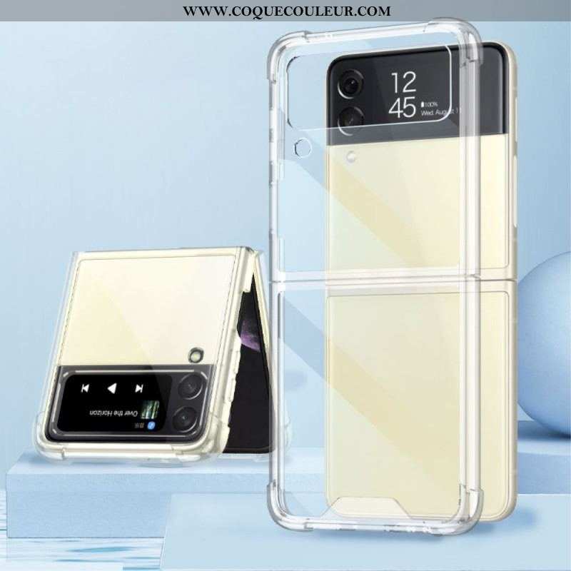 Coque Samsung Galaxy Z Flip 4 Transparente Coins Renforcés GKK