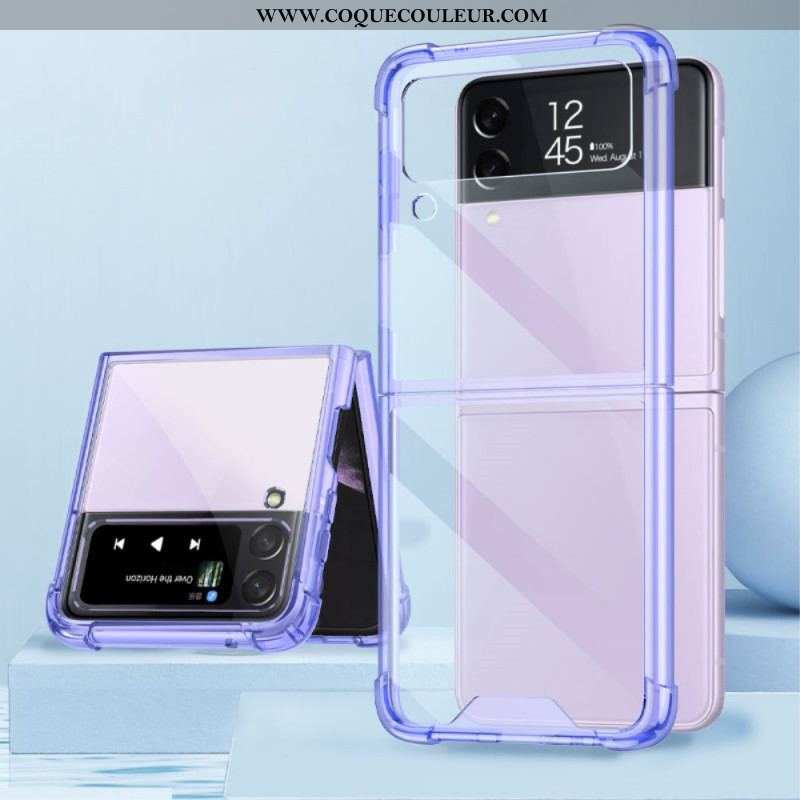 Coque Samsung Galaxy Z Flip 4 Transparente Coins Renforcés GKK