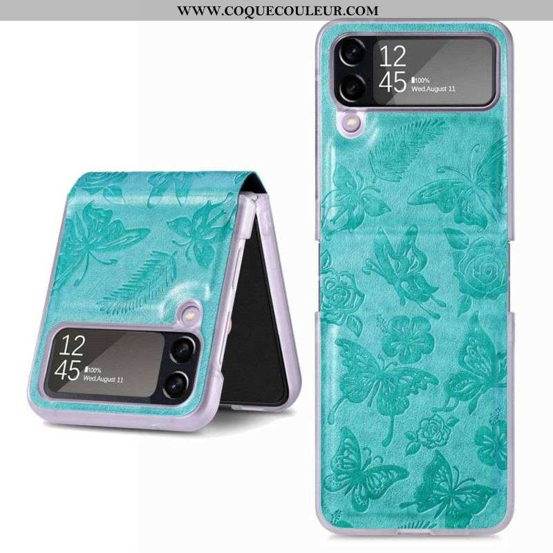 Coque Samsung Galaxy Z Flip 4 Papillon la Nuit