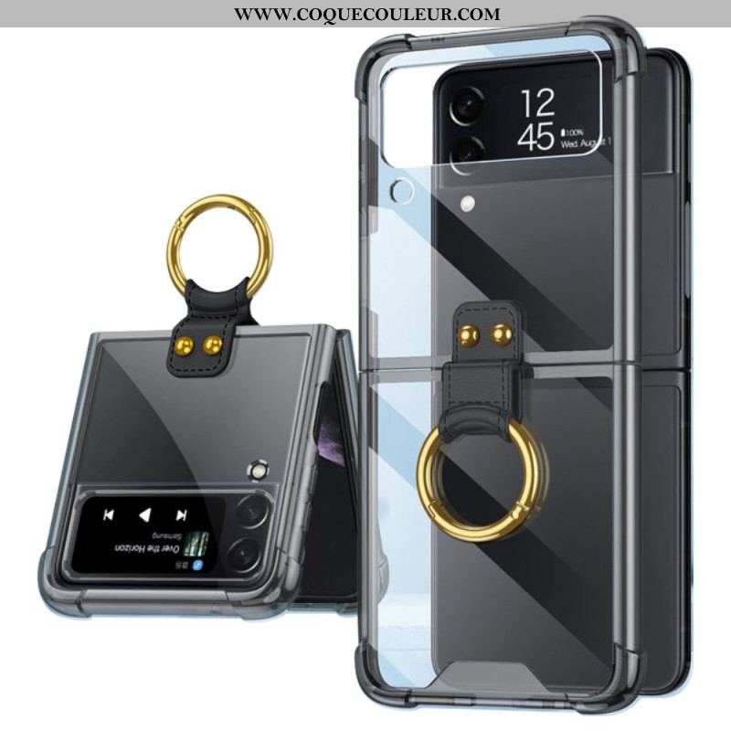 Coque Samsung Galaxy Z Flip 4 Teintée avec Anneau GKK