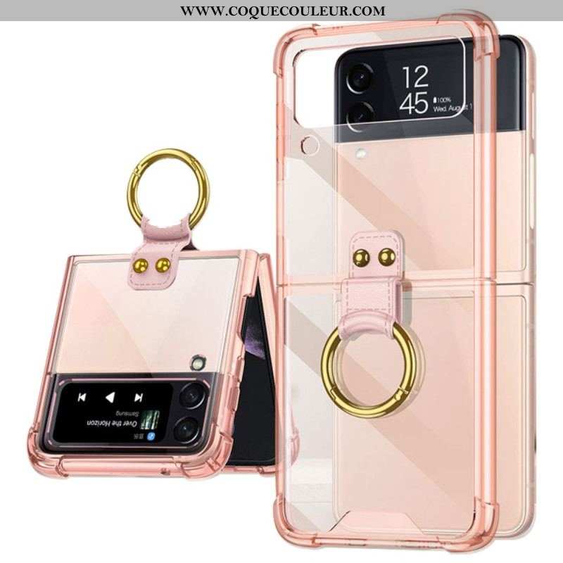 Coque Samsung Galaxy Z Flip 4 Teintée avec Anneau GKK