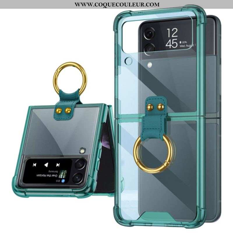 Coque Samsung Galaxy Z Flip 4 Teintée avec Anneau GKK