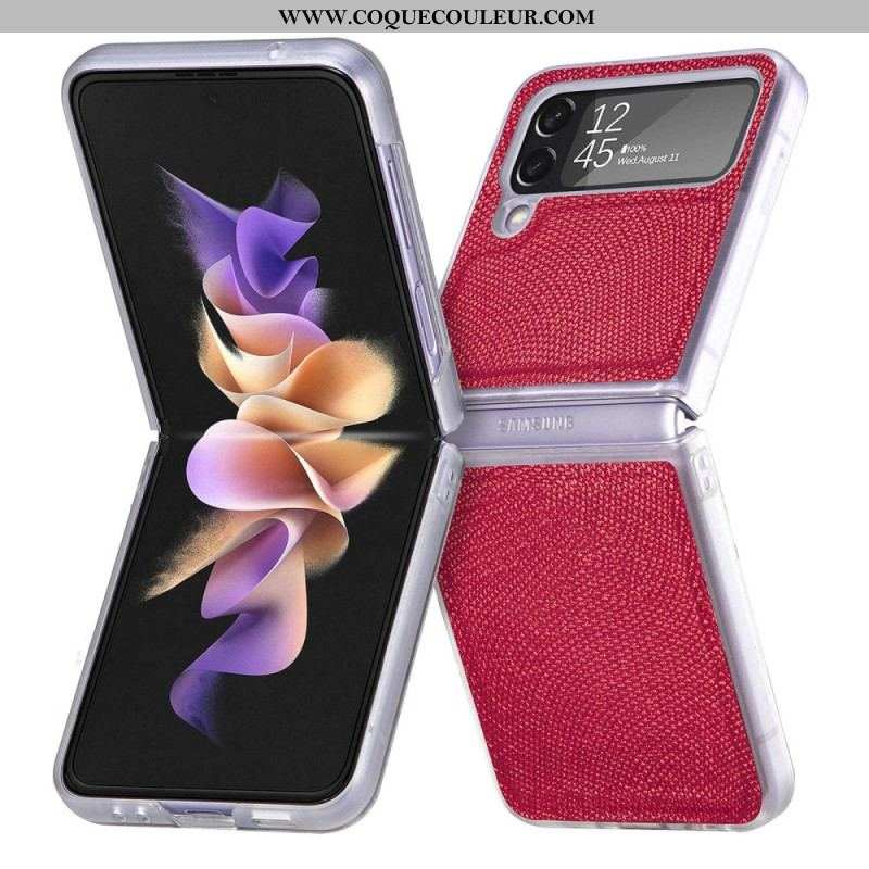 Coque Samsung Galaxy Z Flip 4 Style Serpent sur Silicone Transparent