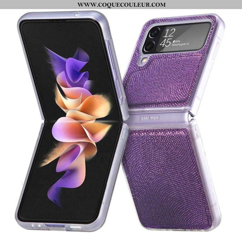 Coque Samsung Galaxy Z Flip 4 Style Serpent sur Silicone Transparent